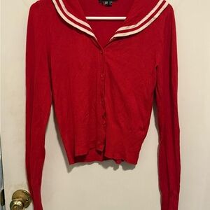 Hell Bunny Landlubber Sailor Cardigan Sweater